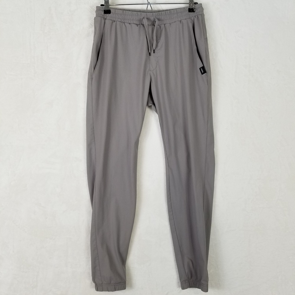 UNRL Apex Pants Mens Small Gray Athletic Joggers Nylon Spandex Stretch